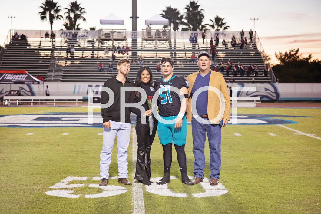 Senior Night Family Photo - Digital File